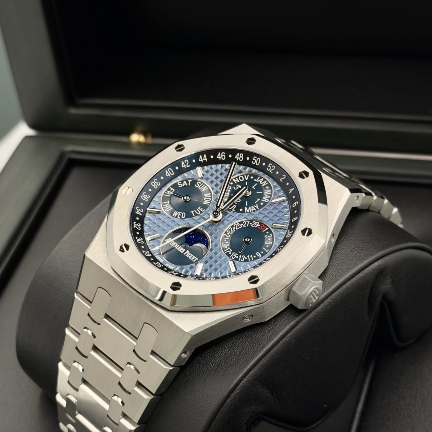 Audemars Piguet Royal Oak Perpetual Calendar Blue Dial 26574ST - Full Set (2023)