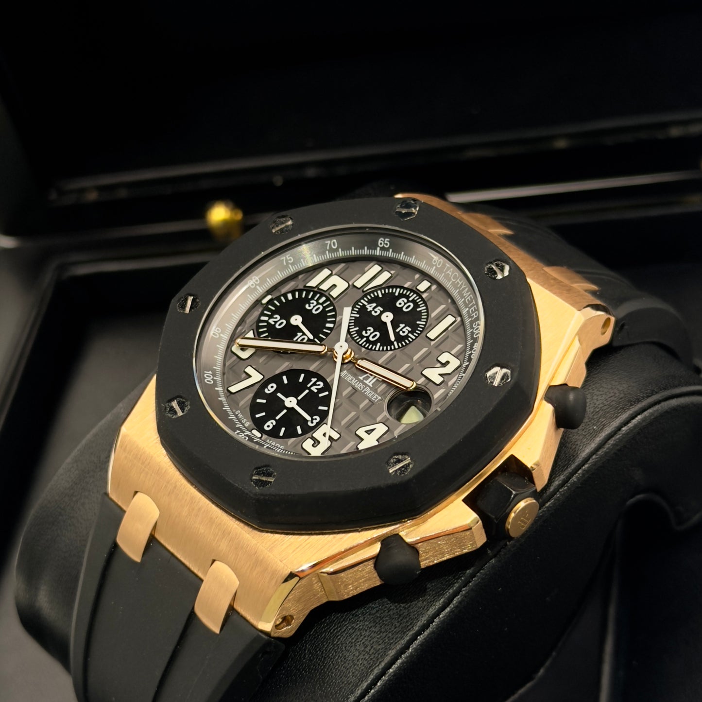 Audemars Piguet Royal Oak Offshore Rose Gold Grey Dial 25940OK - Full Set (2009)