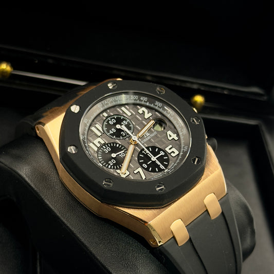Audemars Piguet Royal Oak Offshore Rose Gold Grey Dial 25940OK - Full Set (2009)