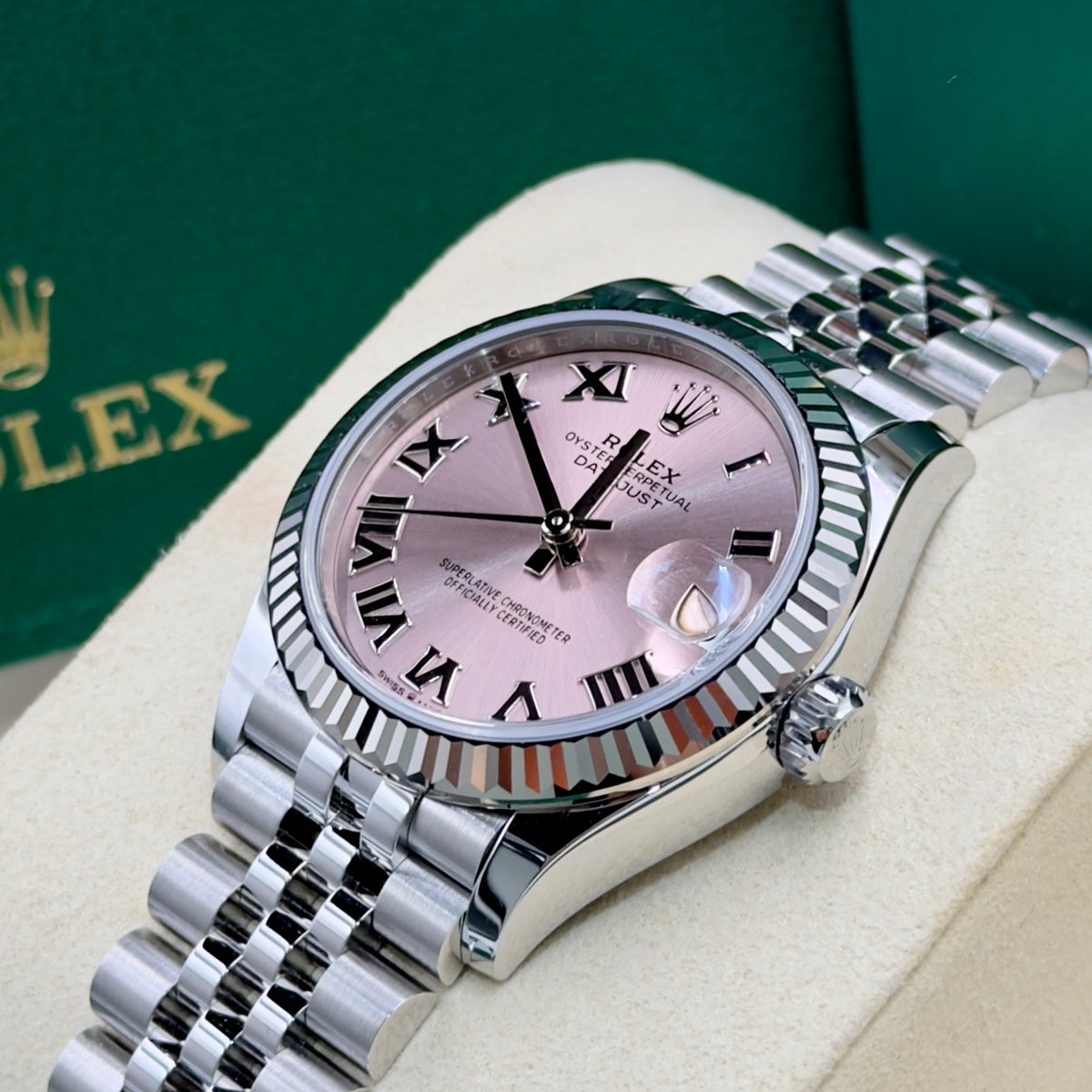 Rolex Datejust 31 Pink Roman Dial 278274 - Full Set (2026)