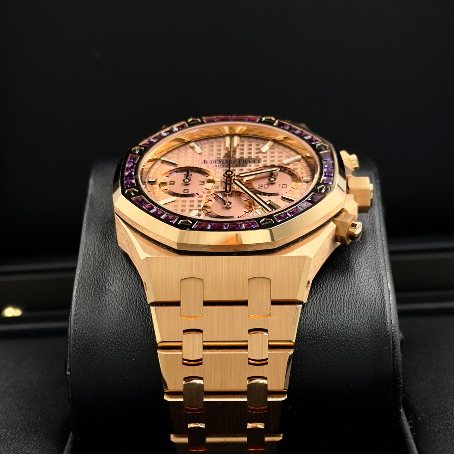 Audemars Piguet Royal Oak Purple Dial Amethyst Bezel 26319OR Full Set (2024)