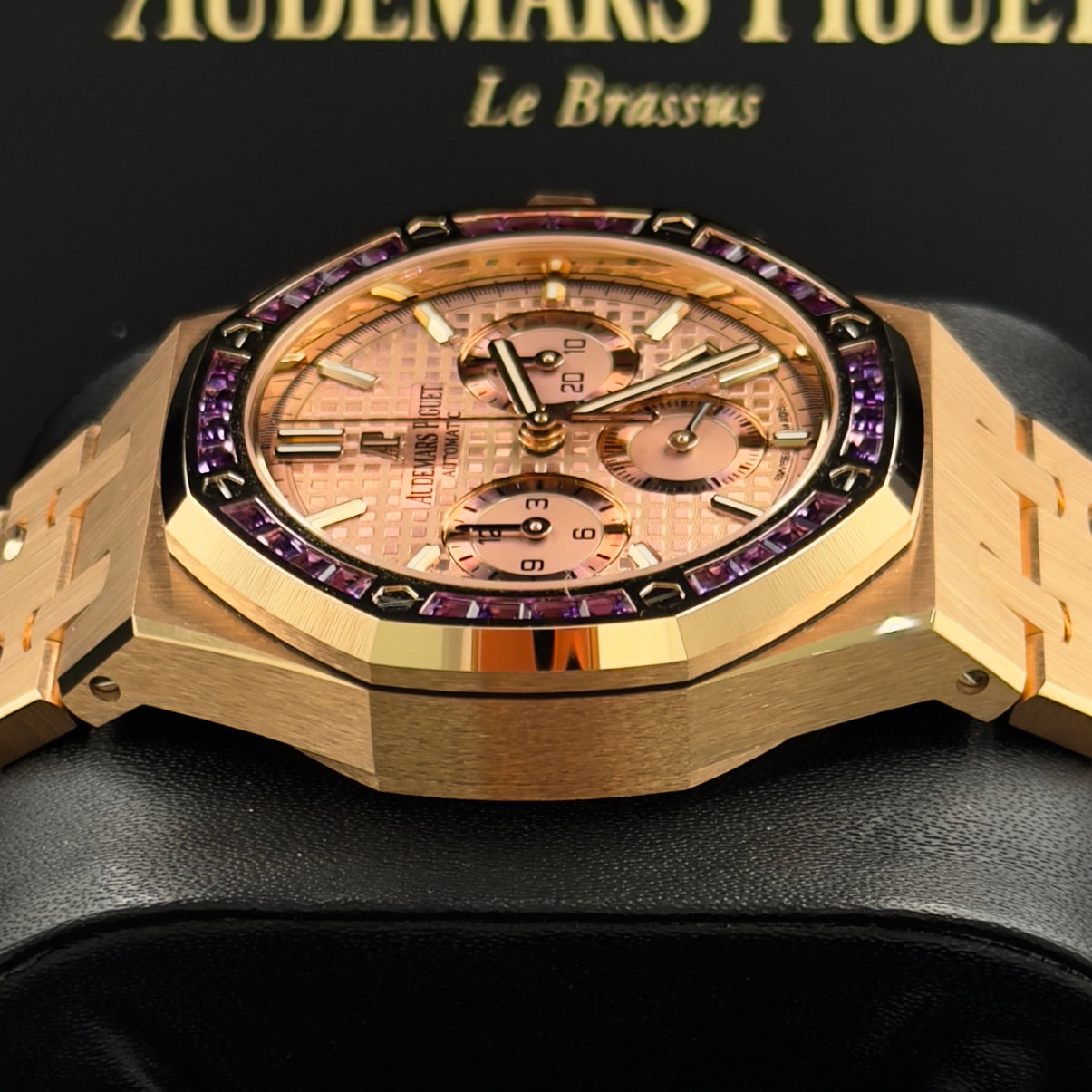 Audemars Piguet Royal Oak Purple Dial Amethyst Bezel 26319OR Full Set (2024)