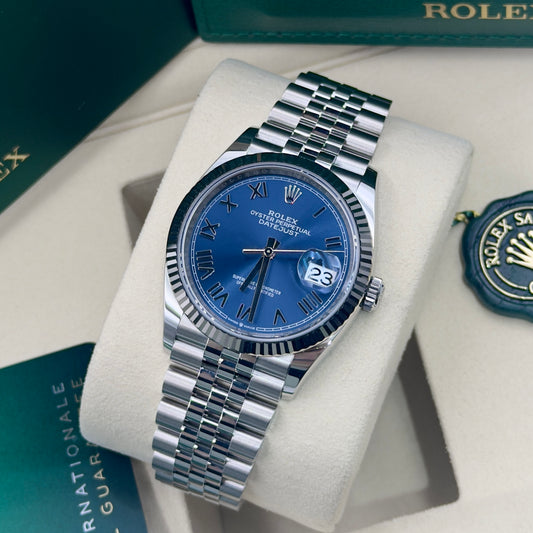 Rolex Datejust 36 Blue Roman Numeral Dial 126234 - Full Set (2026)