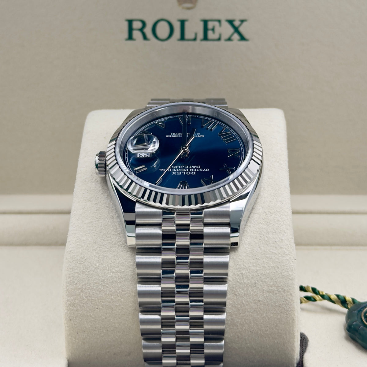 Rolex Datejust 36 Blue Roman Numeral Dial 126234 - Full Set (2026)