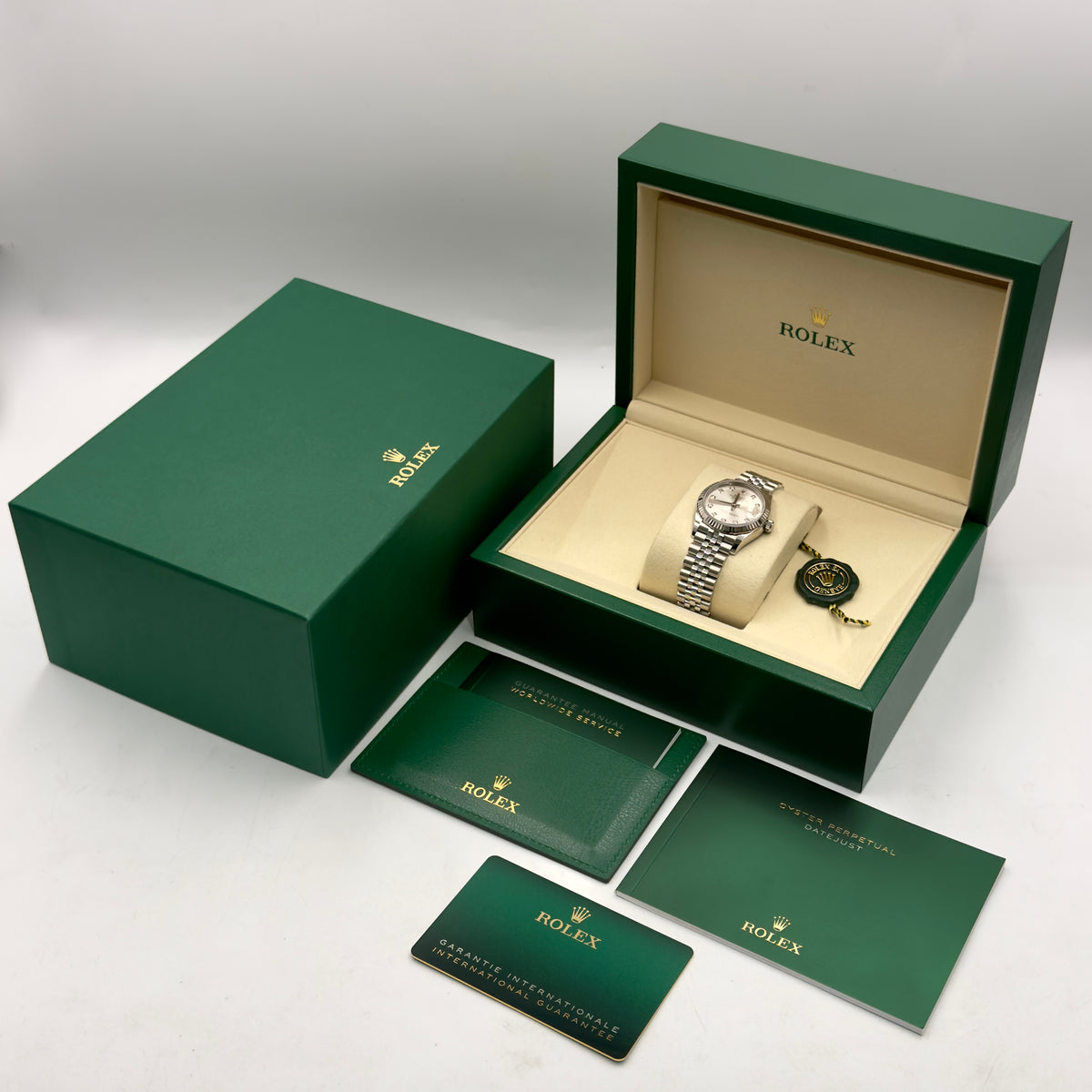 Rolex Datejust 31 Silver Diamond Dial 278274 - Full Set (2026)