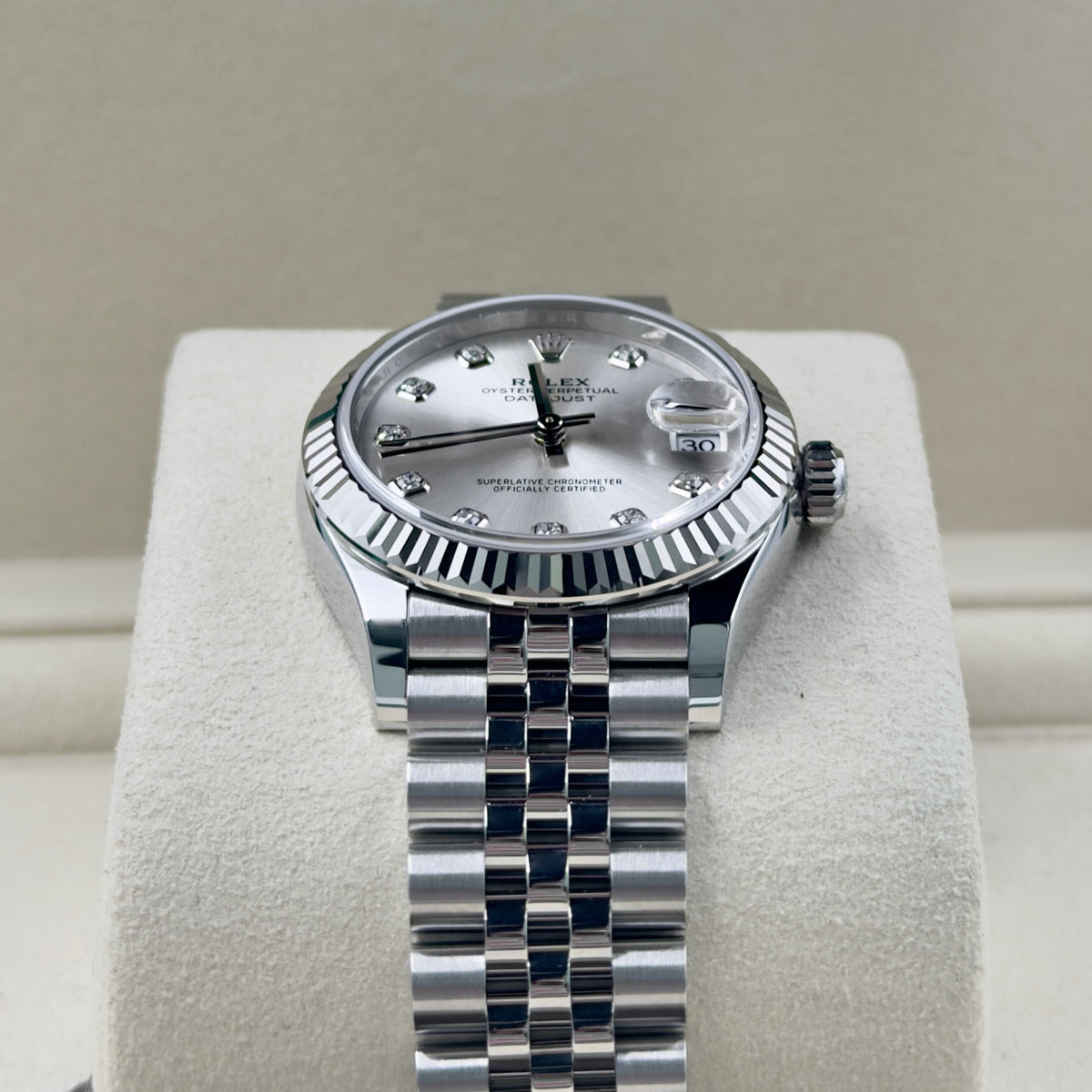 Rolex Datejust 31 Silver Diamond Dial 278274 - Full Set (2026)