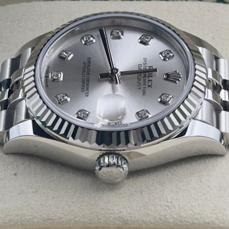 Rolex Datejust 31 Silver Diamond Dial 278274 - Full Set (2026)