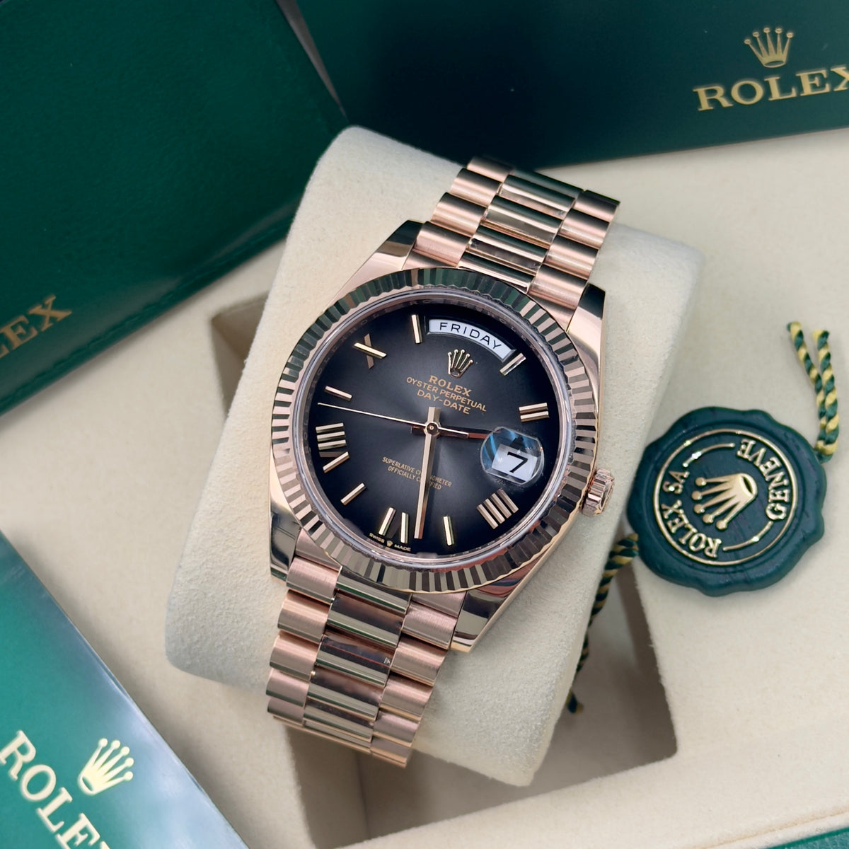 Rolex Day-Date Ombré 228235 - Full Set (2025)