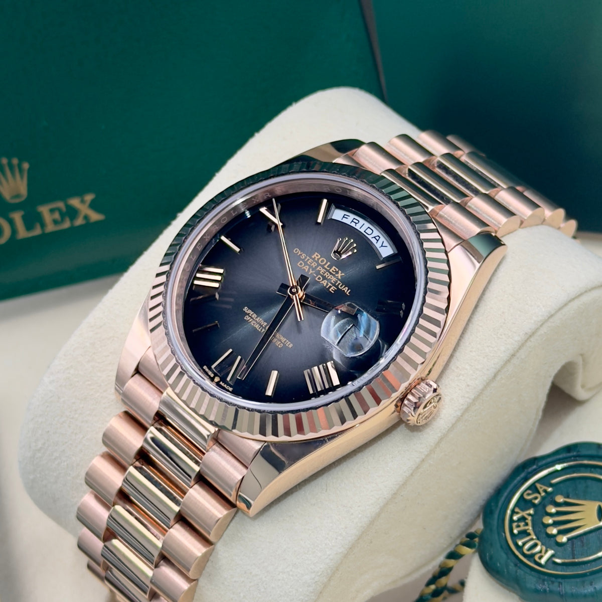 Rolex Day-Date Ombré 228235 - Full Set (2025)