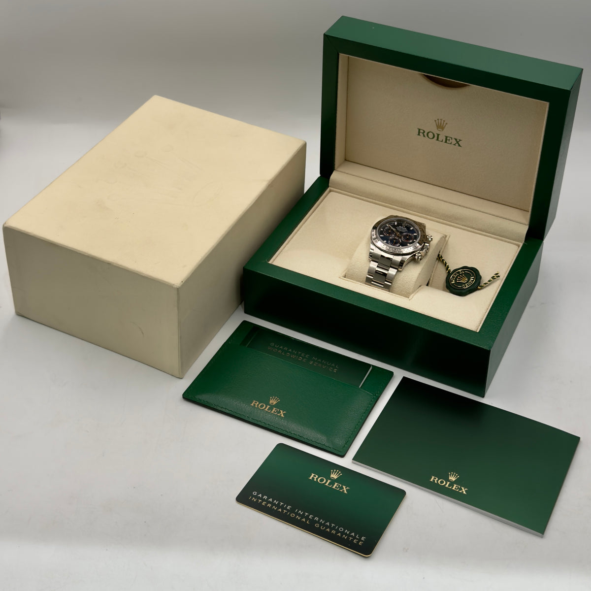 Rolex Daytona White Gold Blue Dial 116509 - Full Set (2022)