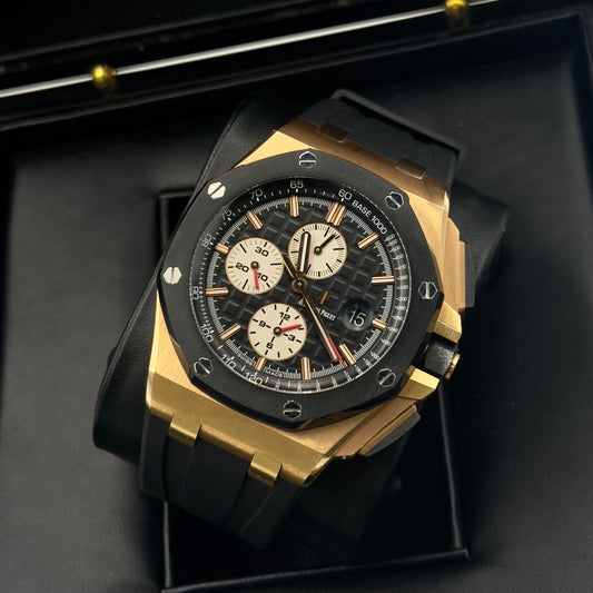 Audemars Piguet Royal Oak Offshore Rose Gold Ceramic Bezel 26400RO - Full Set (2013)