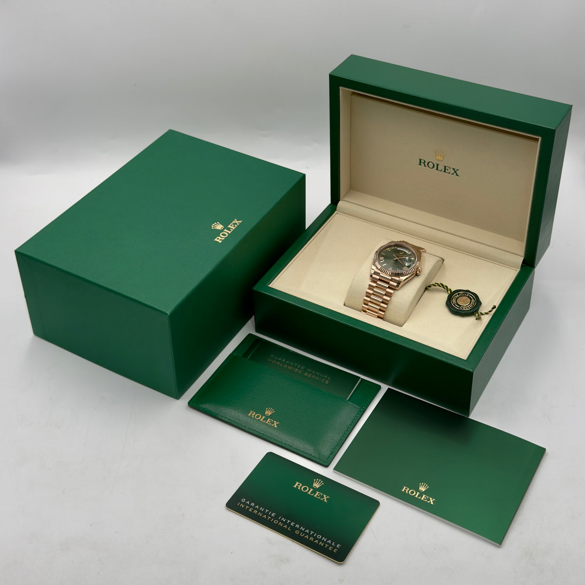 Rolex Day-Date 36 Olive 128235 - Full Set (2026)