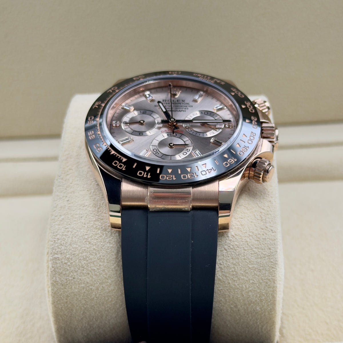 Rolex Daytona Sundust Baguette Dial Oysterflex 116515LN - Full Set (2022)