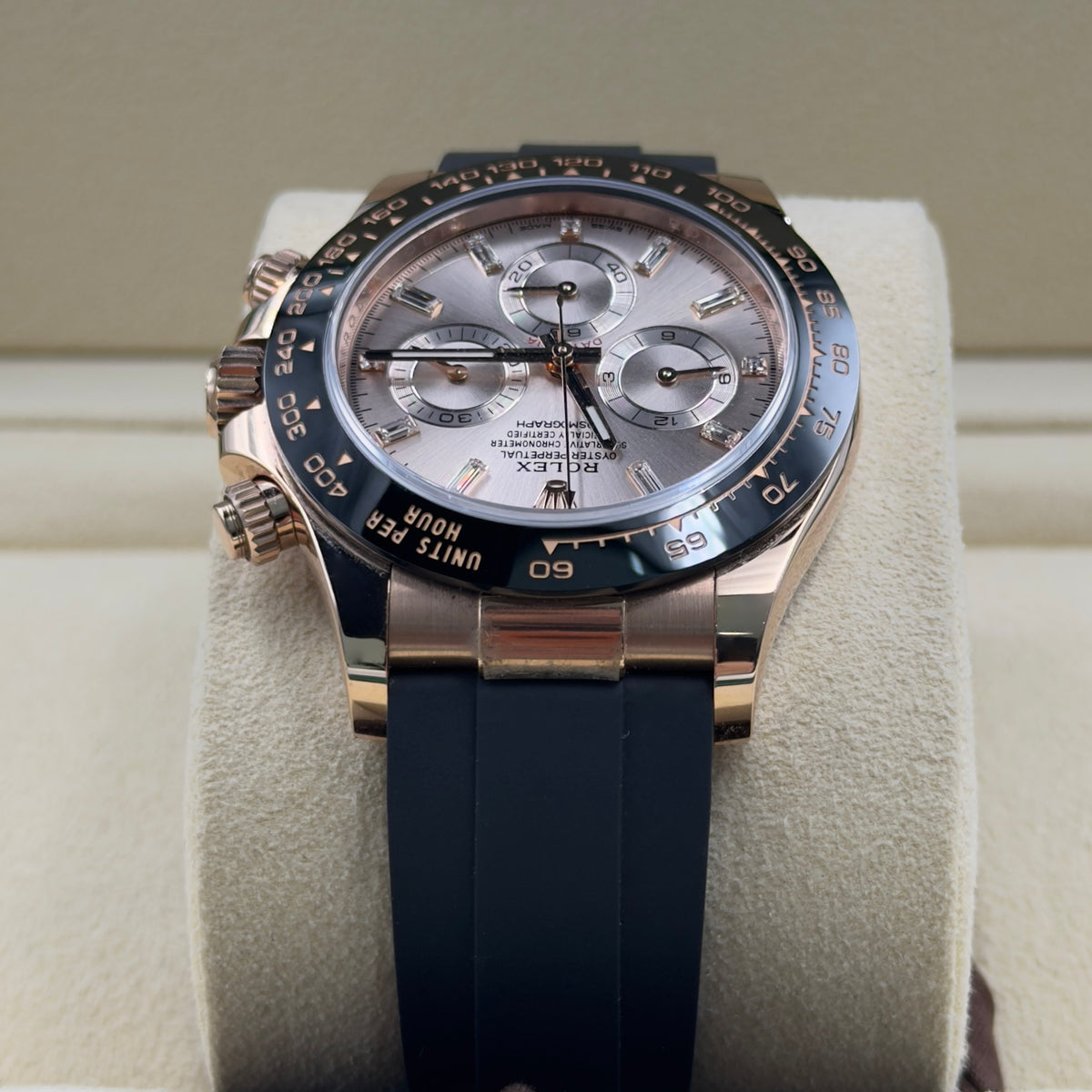Rolex Daytona Sundust Baguette Dial Oysterflex 116515LN - Full Set (2022)