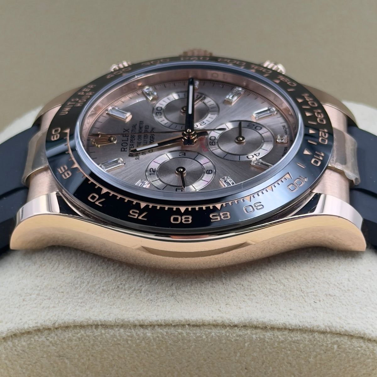 Rolex Daytona Sundust Baguette Dial Oysterflex 116515LN - Full Set (2022)