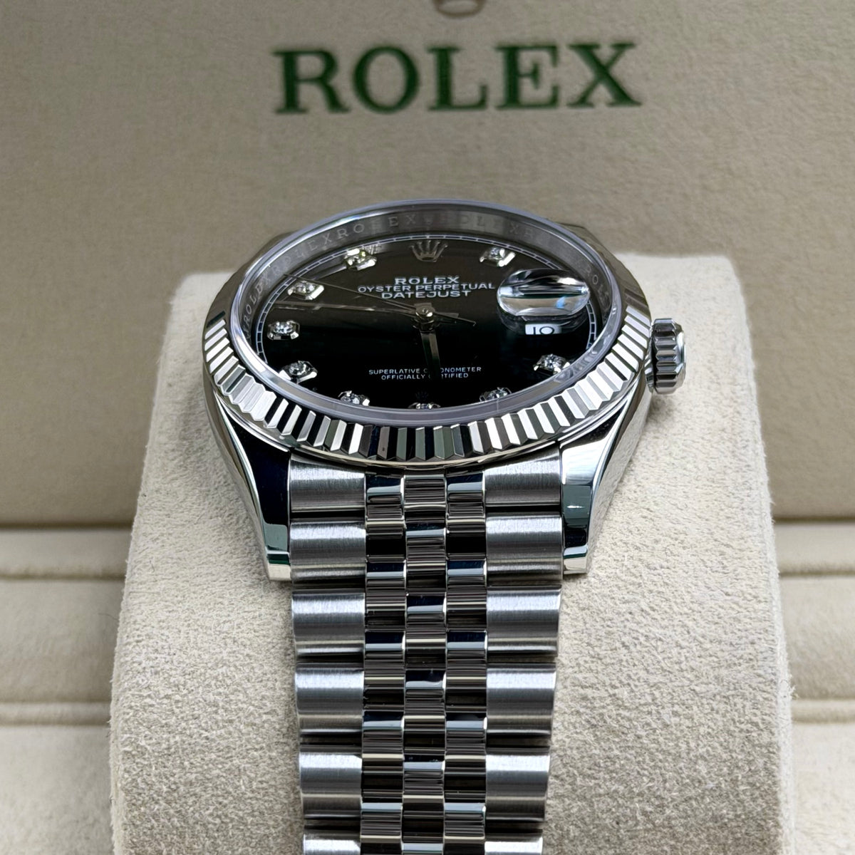 Rolex Datejust Black Diamond Dial 126234 - Full Set (2019)