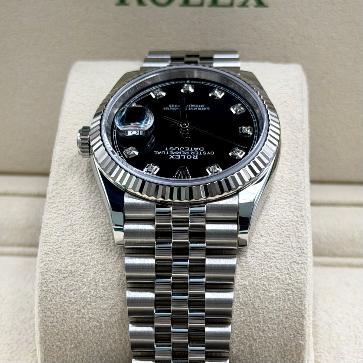 Rolex Datejust Black Diamond Dial 126234 - Full Set (2019)