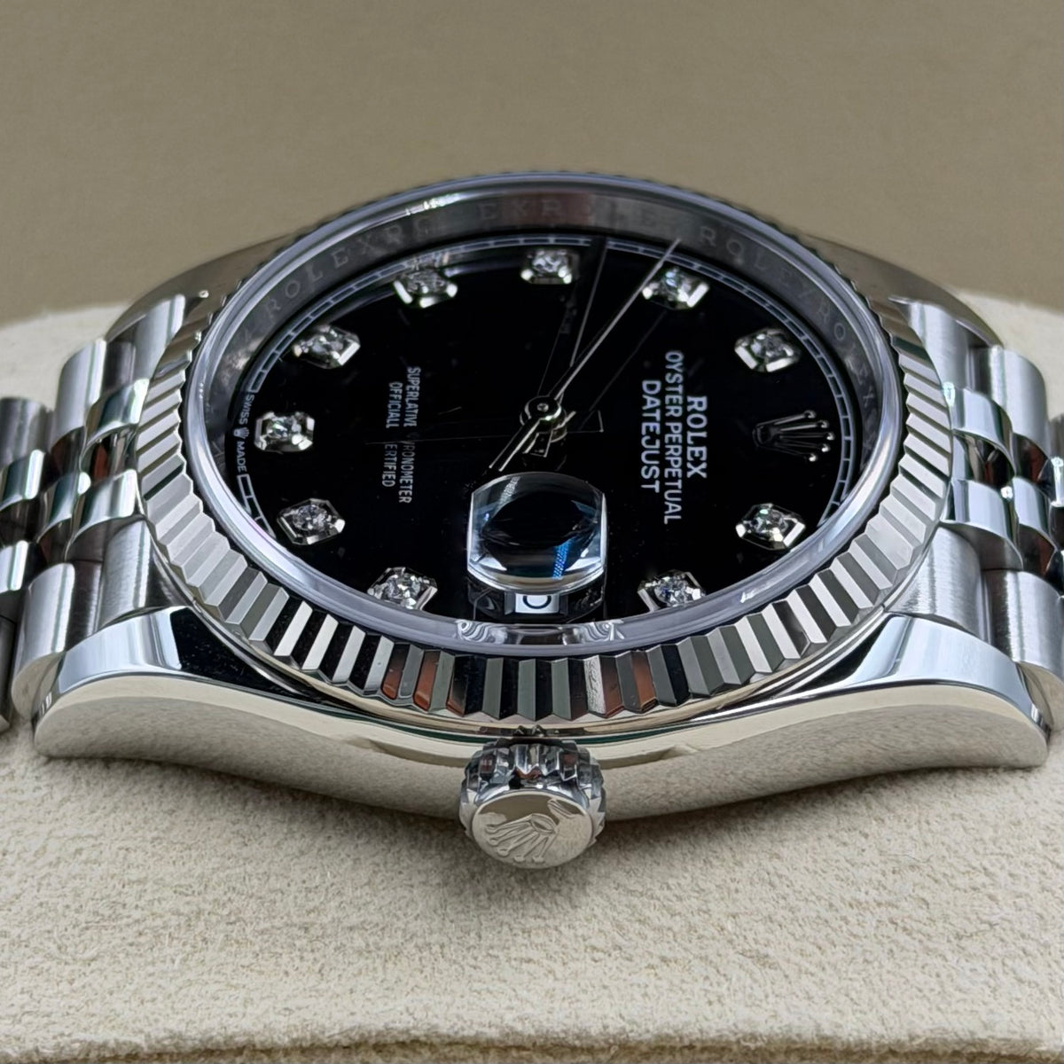 Rolex Datejust Black Diamond Dial 126234 - Full Set (2019)
