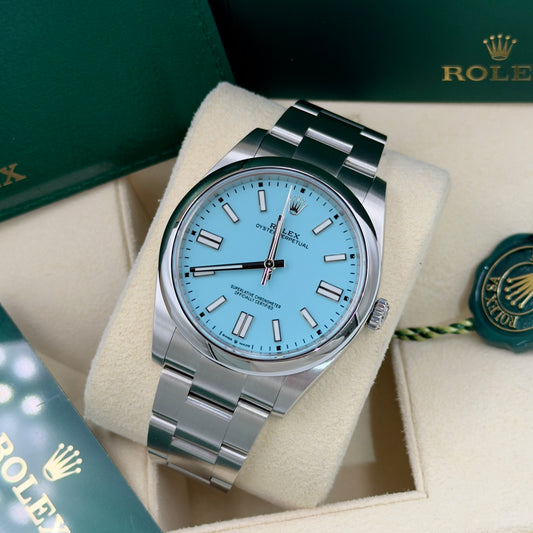 Rolex Oyster Perpetual Tiffany Blue 124300 - Full Set (2021)