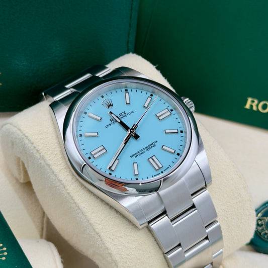 Rolex Oyster Perpetual Tiffany Blue 124300 - Full Set (2021)
