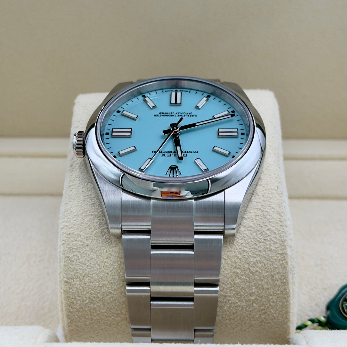 Rolex Oyster Perpetual Tiffany Blue 124300 - Full Set (2021)