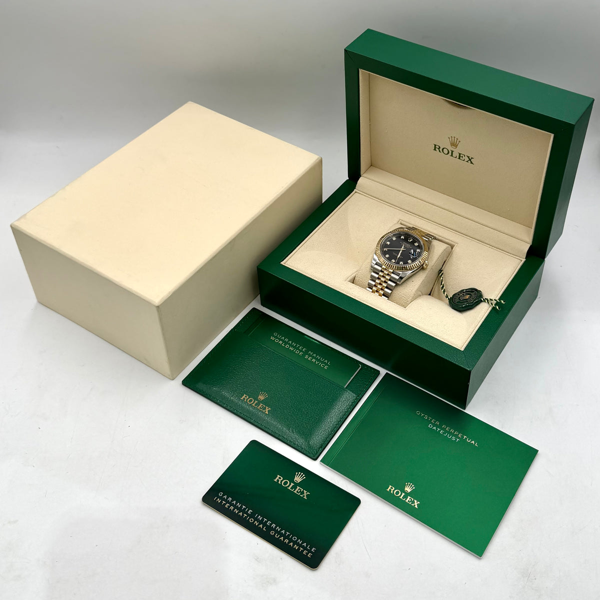 Rolex Datejust Black Diamond Dial 126333 - Full Set (2024)