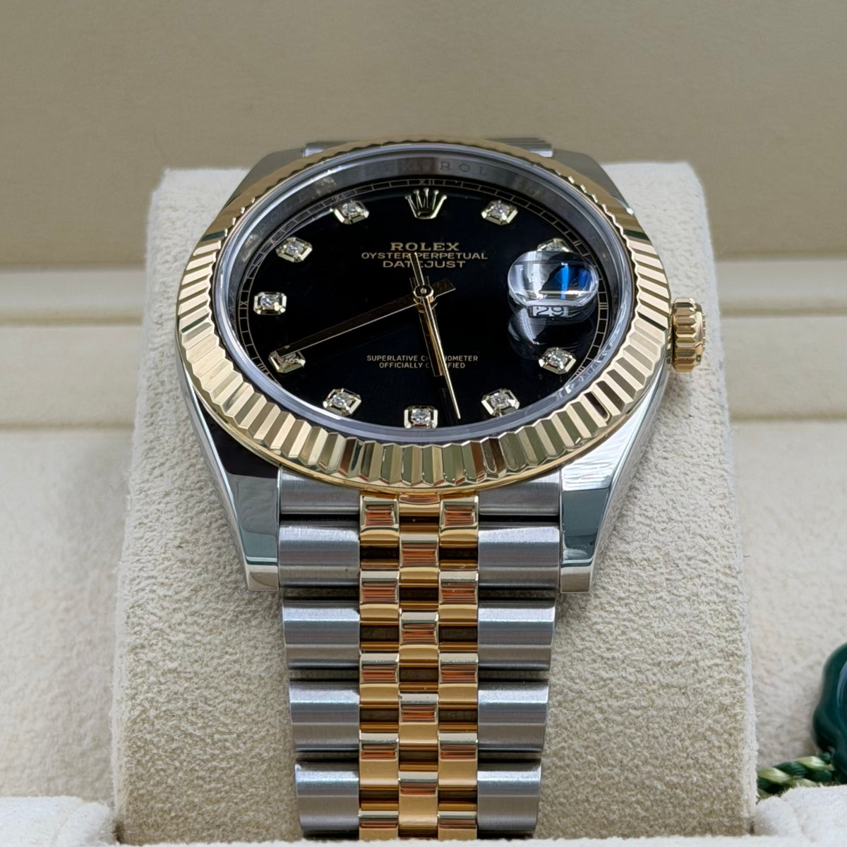 Rolex Datejust Black Diamond Dial 126333 - Full Set (2024)