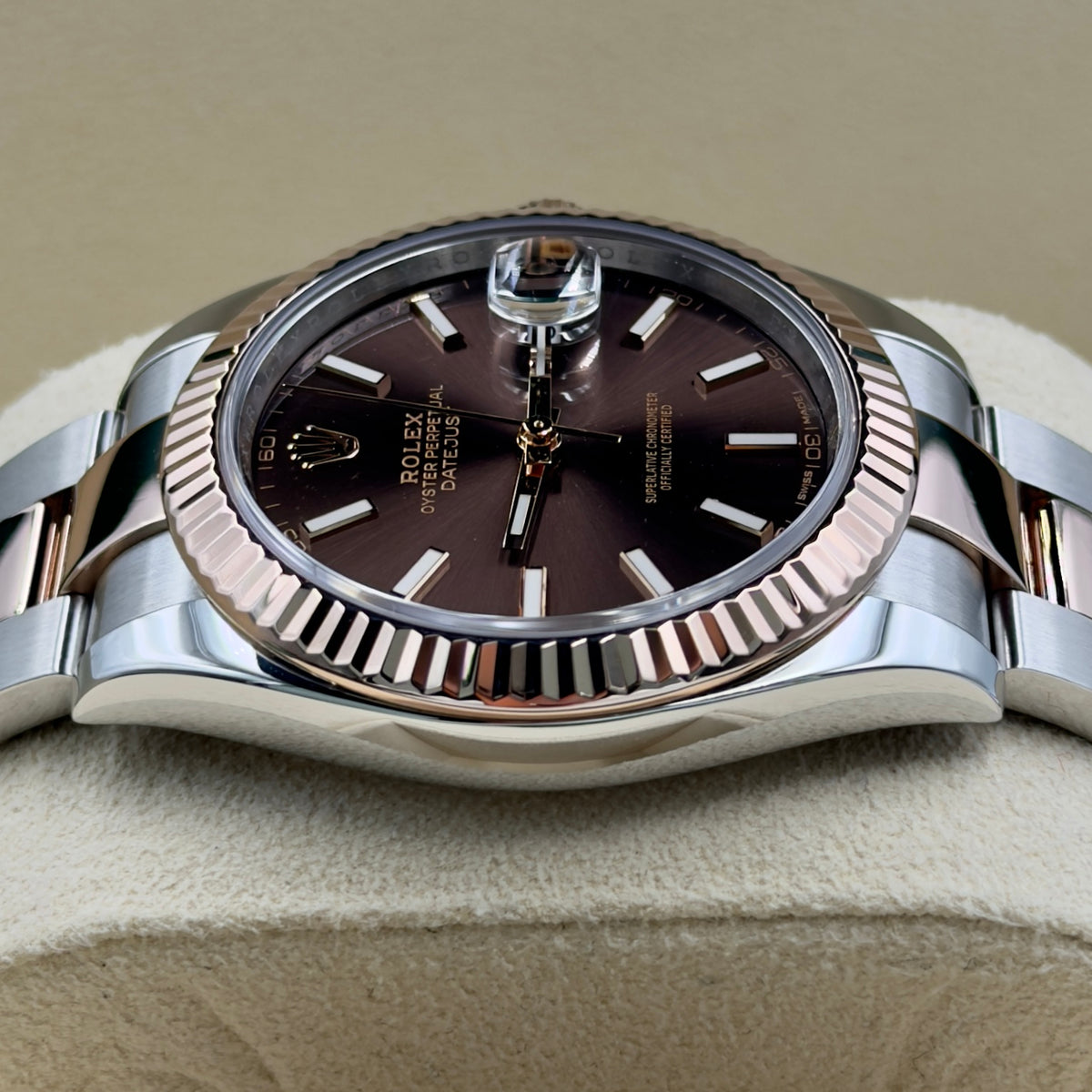 Rolex Datejust 41 Chocolate Baton 126331 - Full Set (2017)