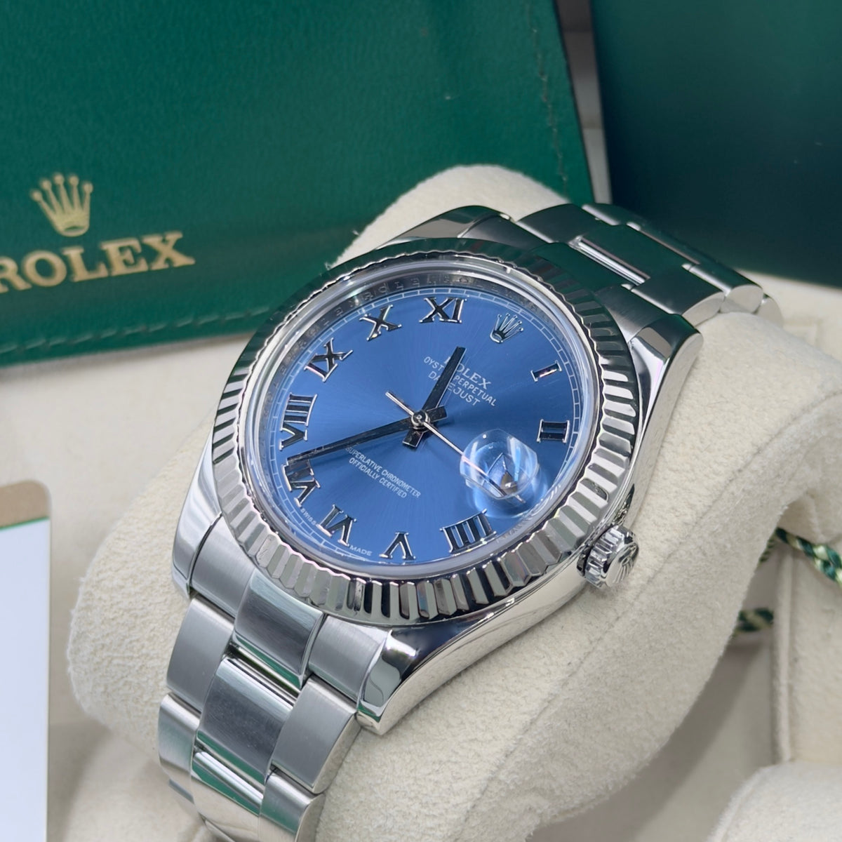Rolex Datejust II Azzurro 116334 - Full Set (2012)