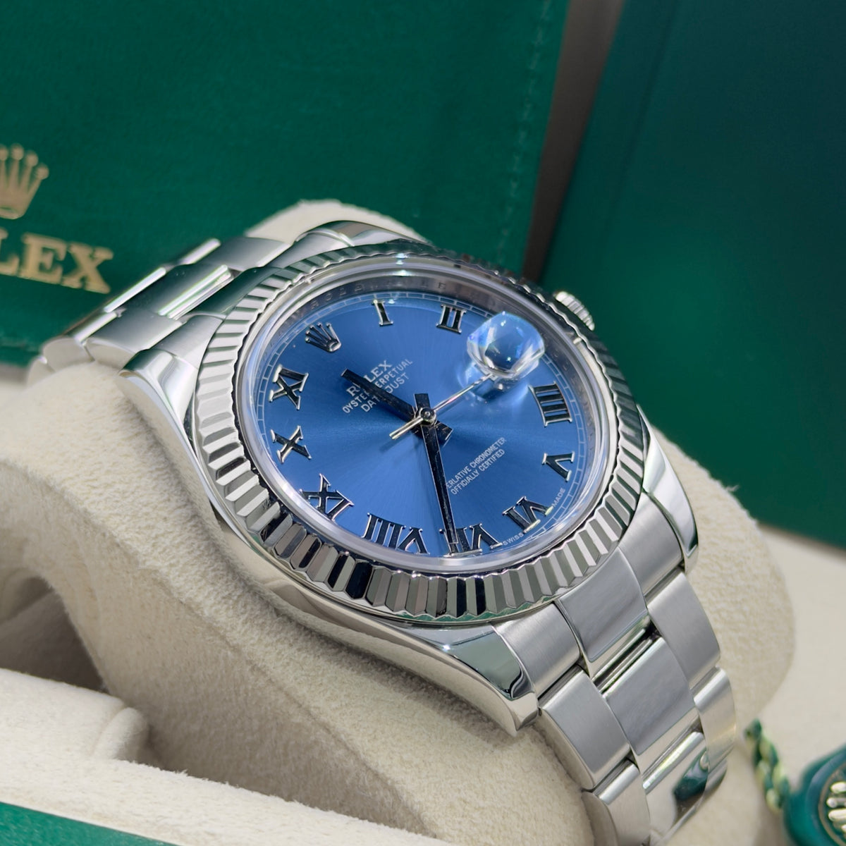 Rolex Datejust II Azzurro 116334 - Full Set (2012)
