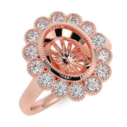 Diana - Cluster Halo - Ring Mount