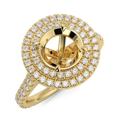 Lyra - Double Halo - Ring Mount