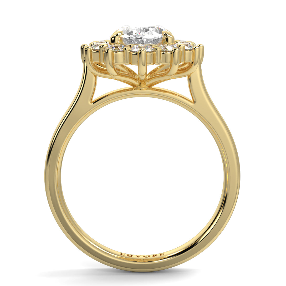 Diana - Cluster Halo - Ring Mount