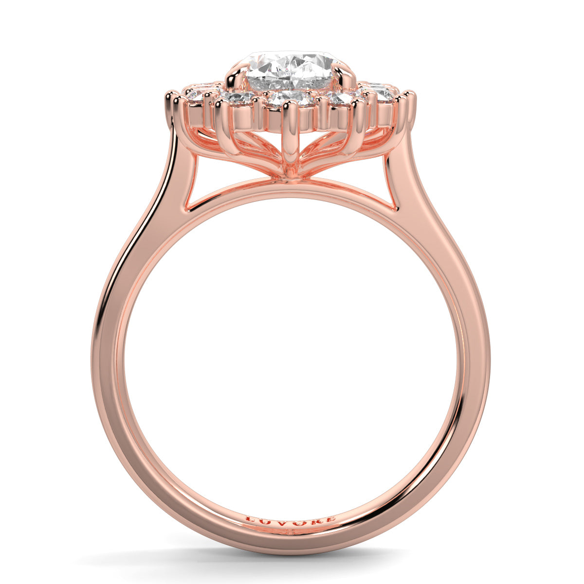 Diana - Cluster Halo - Ring Mount