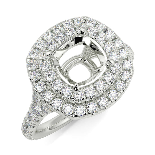 Lyra - Double Halo - Ring Mount