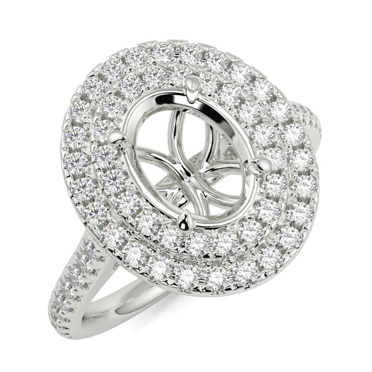 Lyra - Double Halo - Ring Mount