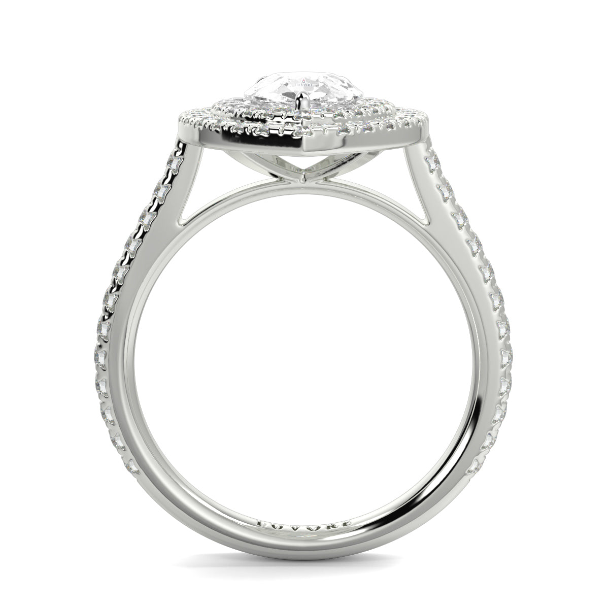 Lyra - Double Halo - Ring Mount