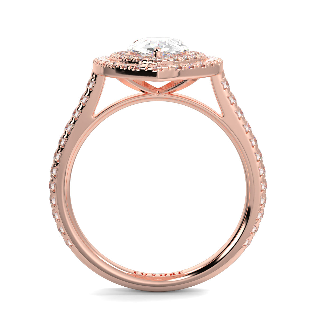 Lyra - Double Halo - Ring Mount