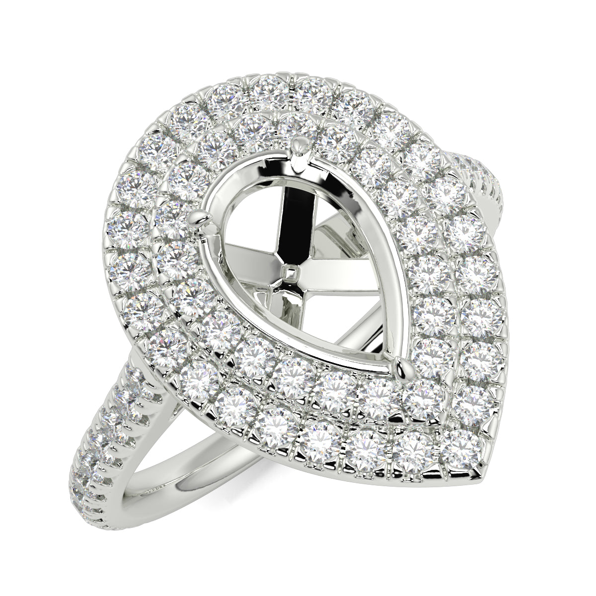 Lyra - Double Halo - Ring Mount