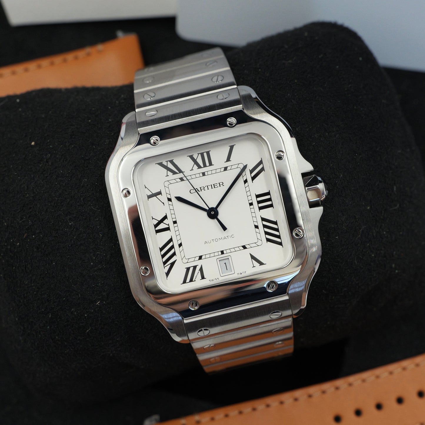 Cartier Santos De Cartier Large White Dial WSSA0018 - Full Set (2021)