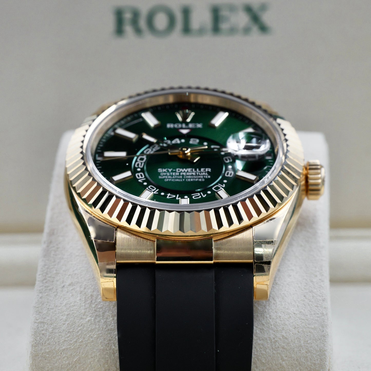 Rolex Sky-Dweller Green Dial OysterFlex 336238 - Full Set (2025)