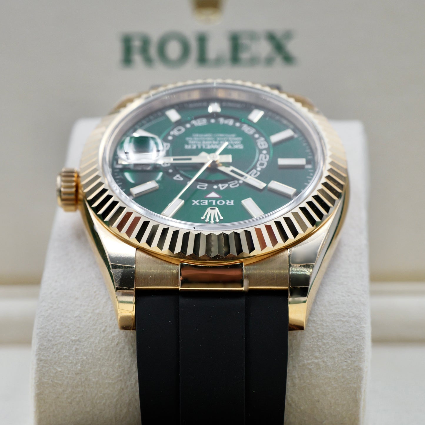 Rolex Sky-Dweller Green Dial OysterFlex 336238 - Full Set (2025)