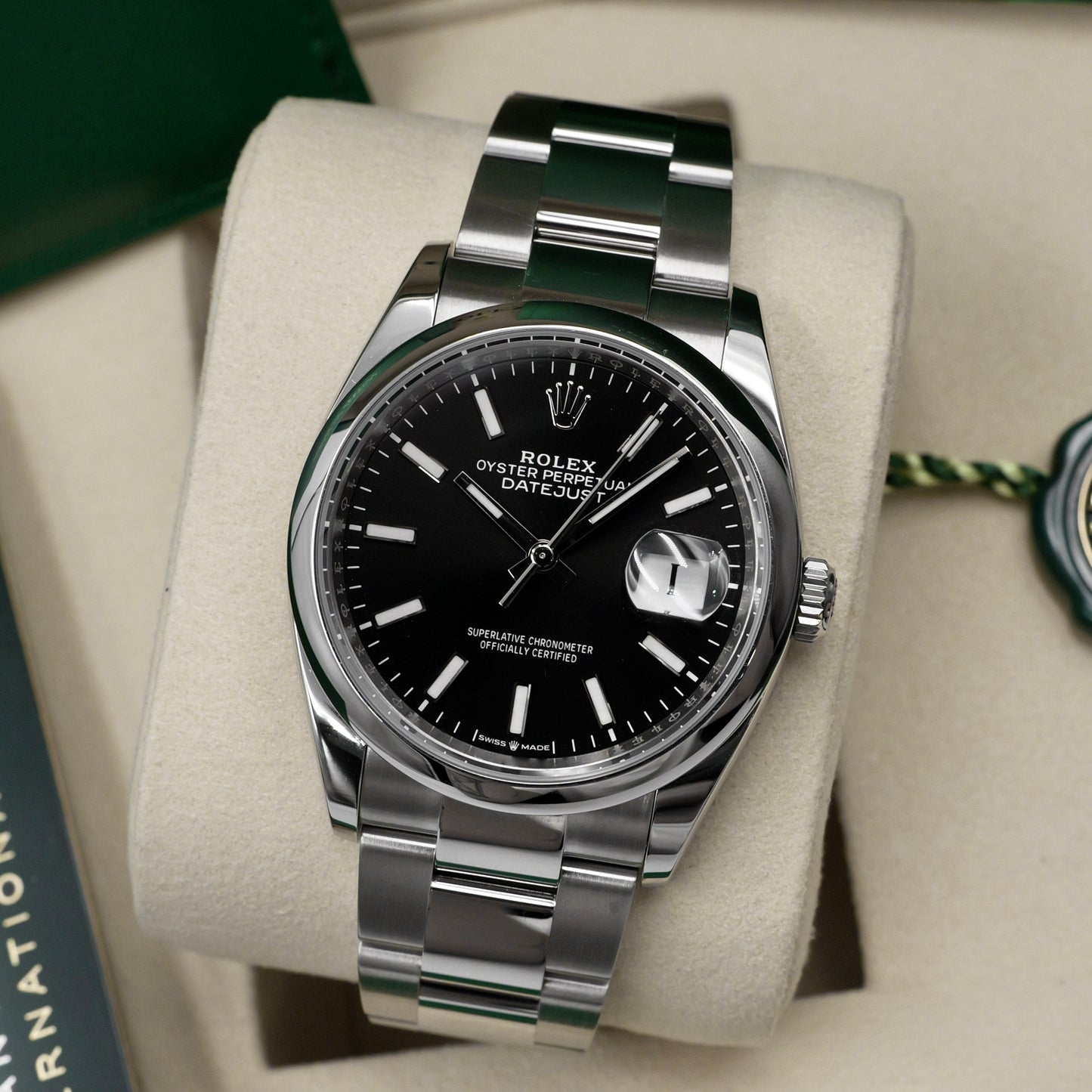 Rolex Datejust 36 Black Dial 126200 - Full Set (2025)