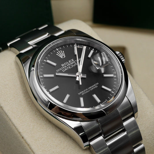 Rolex Datejust 36 Black Dial 126200 - Full Set (2025)