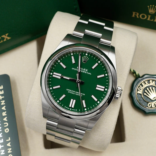 Rolex Oyster Perpetual 41 Green Dial 134300 - Full Set (2026)