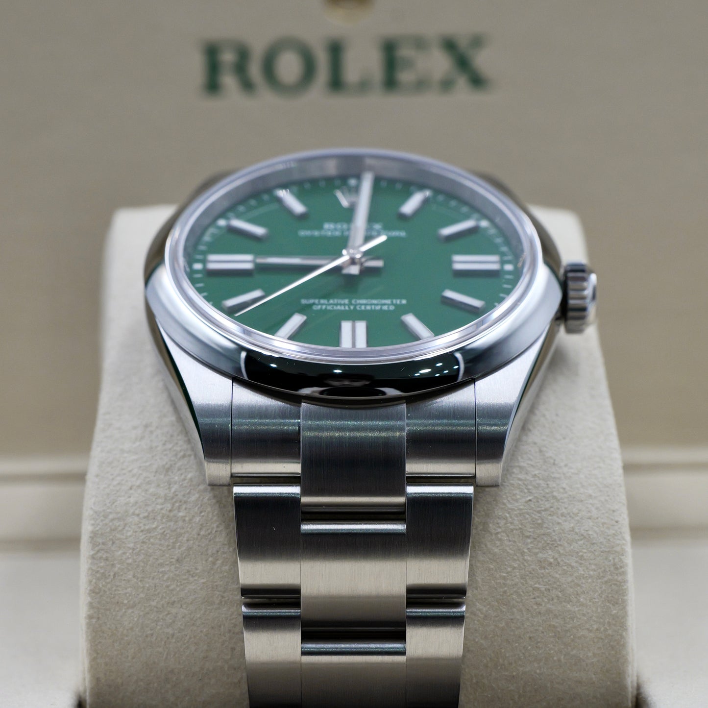 Rolex Oyster Perpetual 41 Green Dial 134300 - Full Set (2026)