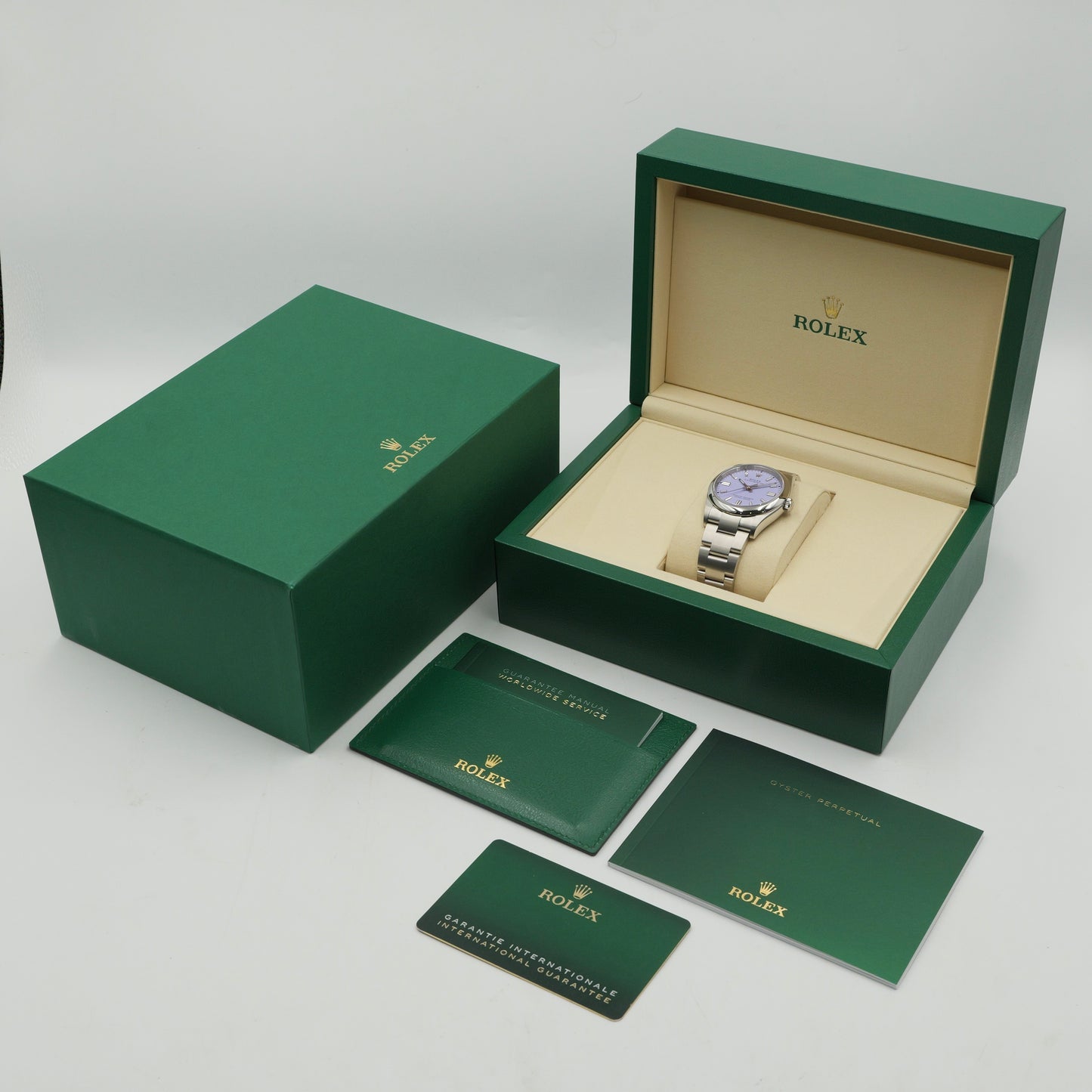 Rolex Oyster Perpetual 36 Lavender 126000 - Full Set (2025)
