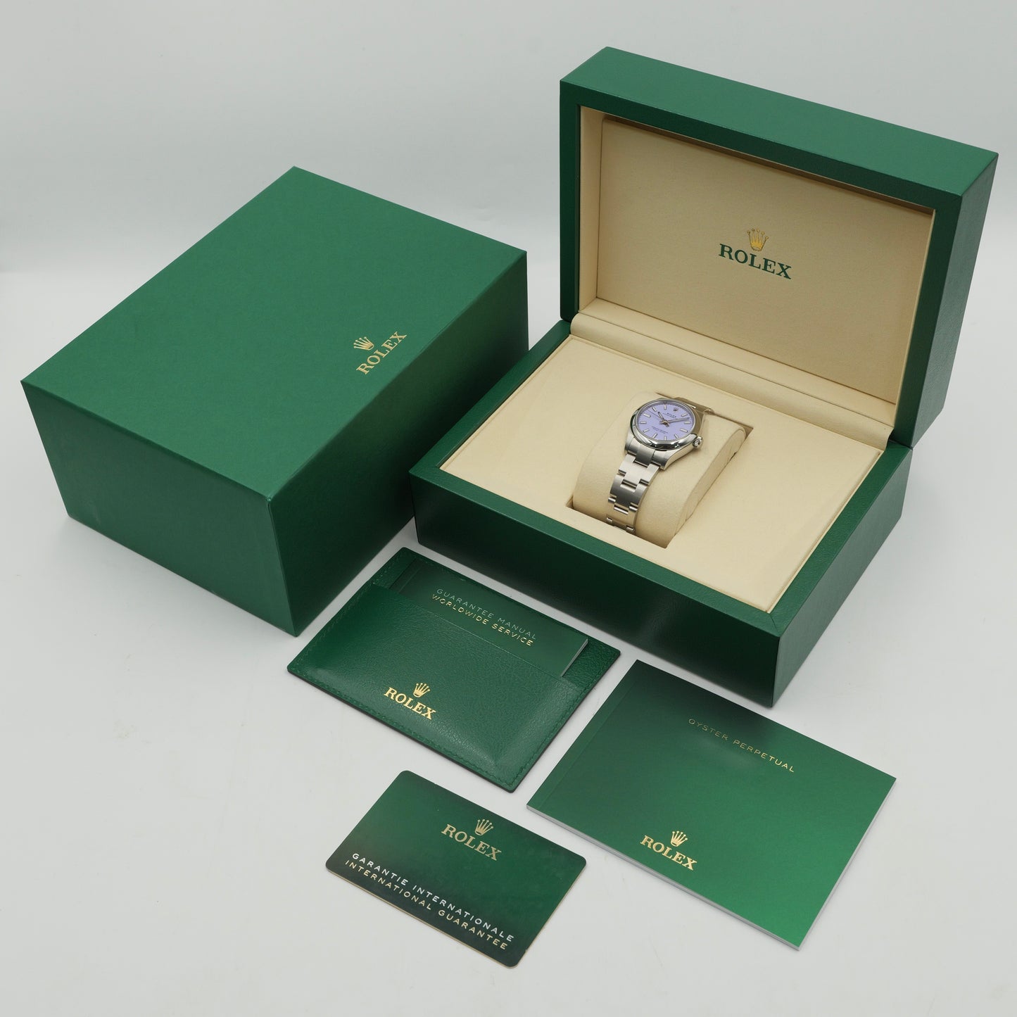 Rolex Oyster Perpetual 31 Lavender 277200 - Full Set (2025)