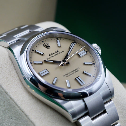 Rolex Oyster Perpetual 36 Beige Dial 126000 - Full Set (2025)