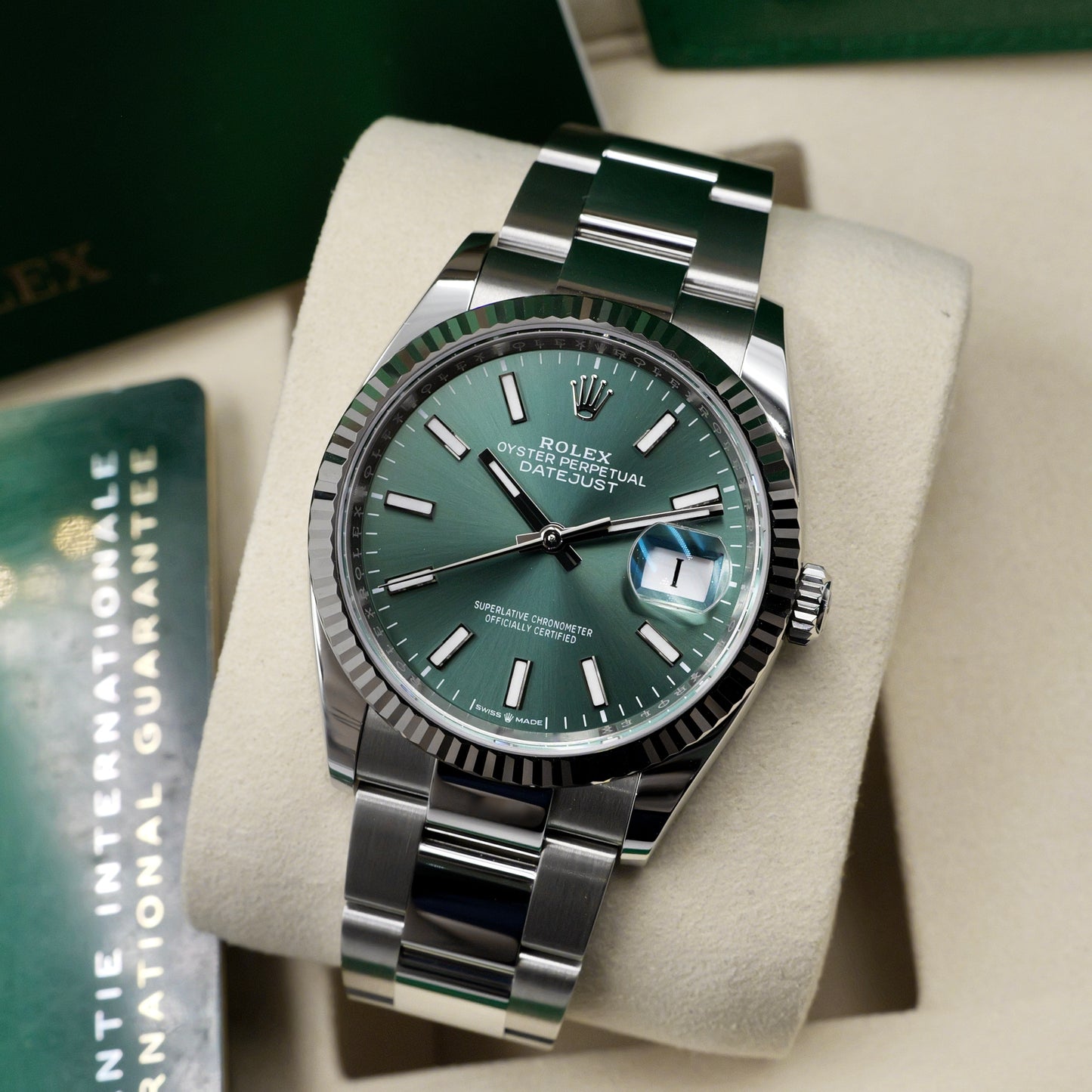 Rolex Datejust 36 Mint Green 126234 - Full Set (2025)